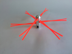 RO13 Large ButtonLok Aluminum Missile Whip, 12" diameter